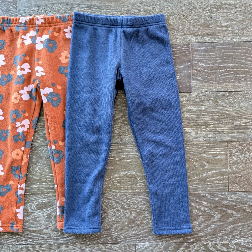Carter's Fleece Leggings Lot Of 3 Size 5
